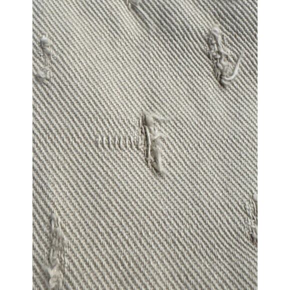 Nocturne Swing Dress Women’s Size 2 Distressed Beige Zip Collar City Modern - Picture 15 of 15